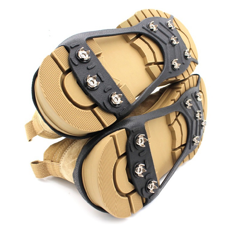 Training Comfort Anti Slip Ice Snow Grips Crampons Cleats 8 Spikes Grippers Studs Shoe Boot Breathable Active - Image 3