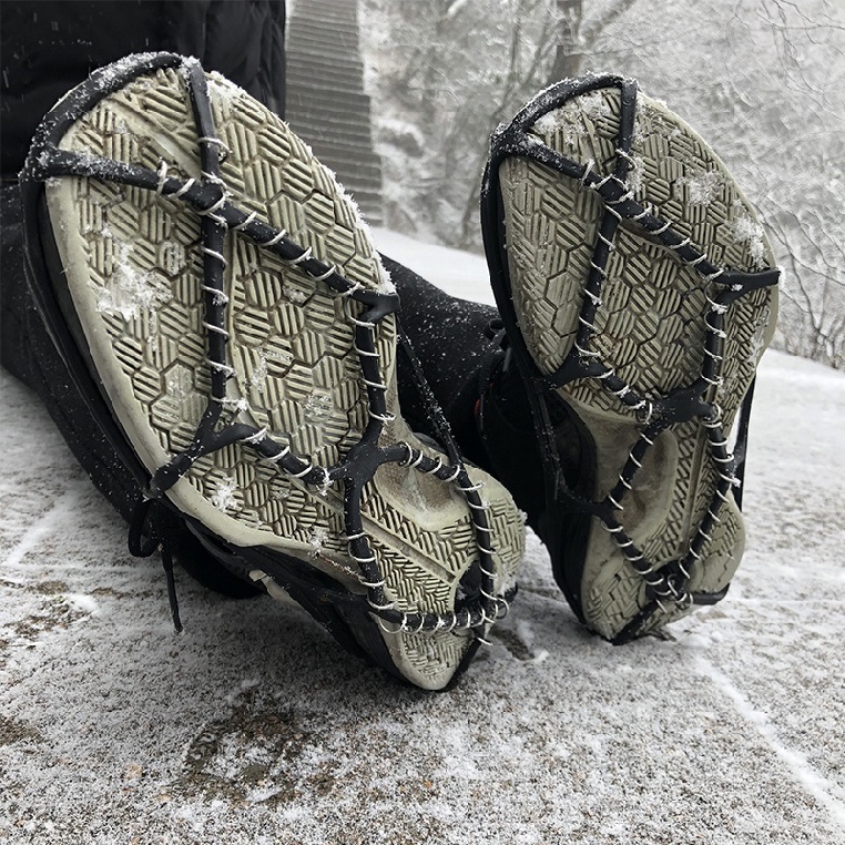 Fitness Athletic Winter Ice Snow Anti Slip Spikes Grippers Crampon Cleats Shoes Boots Chains Gym - Image 3