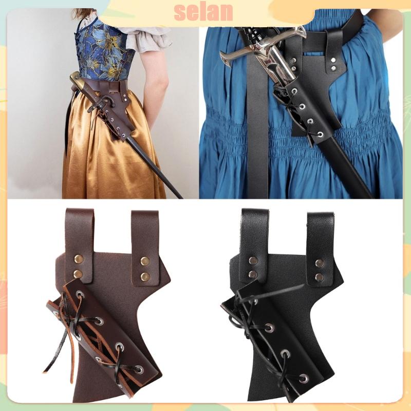 SELAN Larp Knight Weapons Cosplays Gear Rapier Rings Belt Holsters Medieval Shoulder Strap Sword Holder Sheath Scabbard