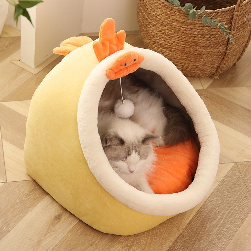 Must Have MURAH Foldable Cat Bed Pet Sleepping Dog Indoor House nest Reliable - Image 3