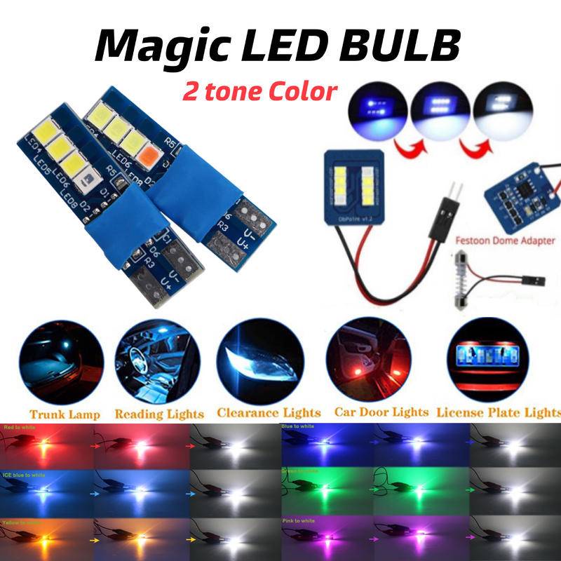 1PC Color Change White Car T10 LED C5W Festoon Light Bulb Car Door License Plate Light Parking lights Ex5 y15 Myvi axia
