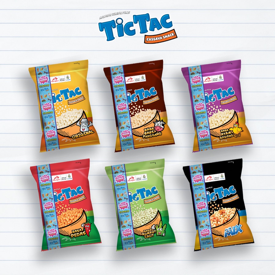 TICTAC CASSAVA SNACK MAKANAN RINGAN PILUS