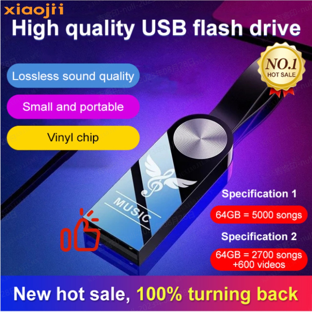 ⚡Hot Sale⚡✨No Networking Required✨High Sound Quality USB Flash Drive Car Music USB Flash Lossless Sound Quality USB Flash