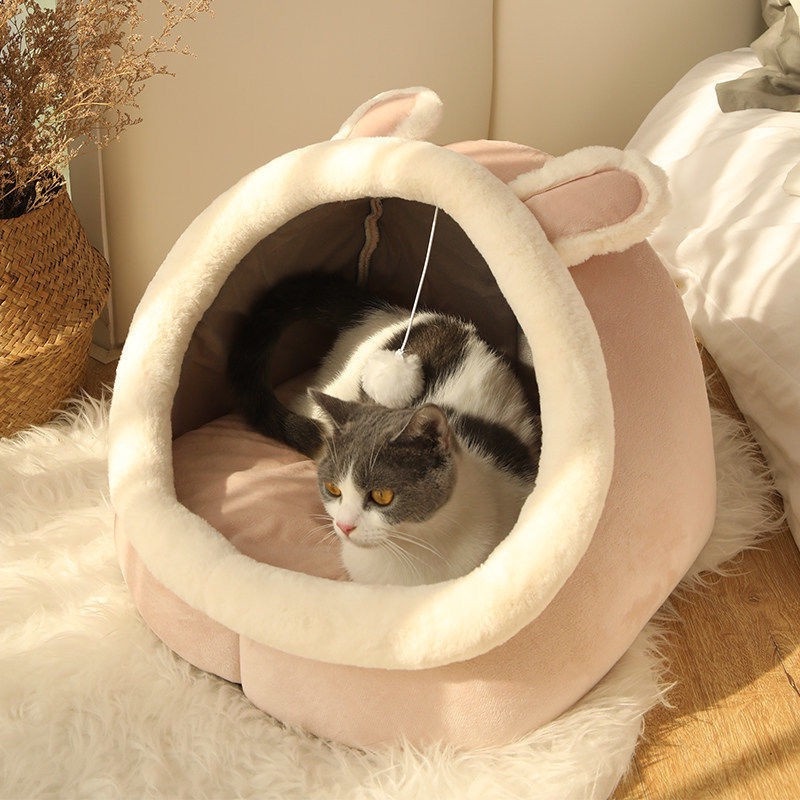 Must Have MURAH Foldable Cat Bed Pet Sleepping Dog Indoor House nest Reliable - Image 2
