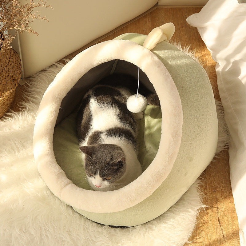 Must Have MURAH Foldable Cat Bed Pet Sleepping Dog Indoor House nest Reliable - Image 4