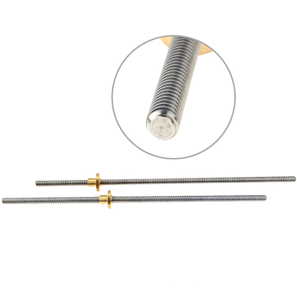Quality Must 3D Printer CNC THSL-300-8D Trapezoidal Rod Lead Screw Thread 8mm T8 1mmLength 100mm 200mm 300mm 400mm 50... - Image 5