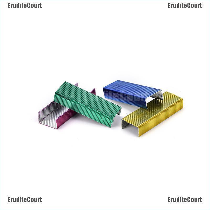 Must Have Low price 1Pack 10mm Creative Colorful Stainless Steel Staples Office Binding Supplies Purpose Multi - Image 3