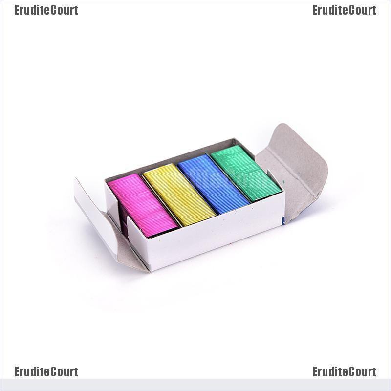 Must Have Low price 1Pack 10mm Creative Colorful Stainless Steel Staples Office Binding Supplies Purpose Multi - Image 4