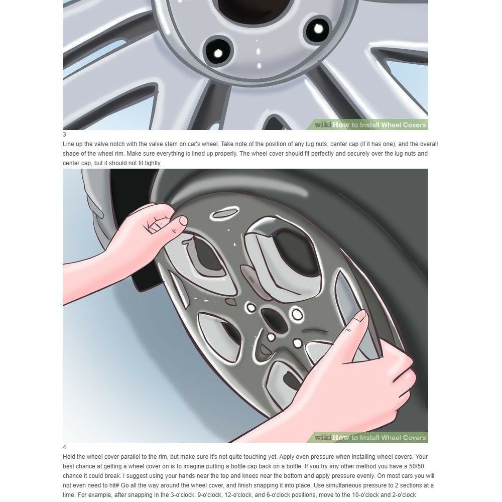 Essential Multi Car Wheel Cover Tyre Center Hub Cap Steel Rim 13 Inch Universal (Saga BLM FLX Design) Quality Purpose - Image 5