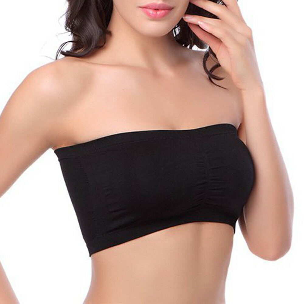Premium Purpose [] Tube top plus size women 150kg 6XL one word circumference no steel ring sports underwear Must Have - Image 3