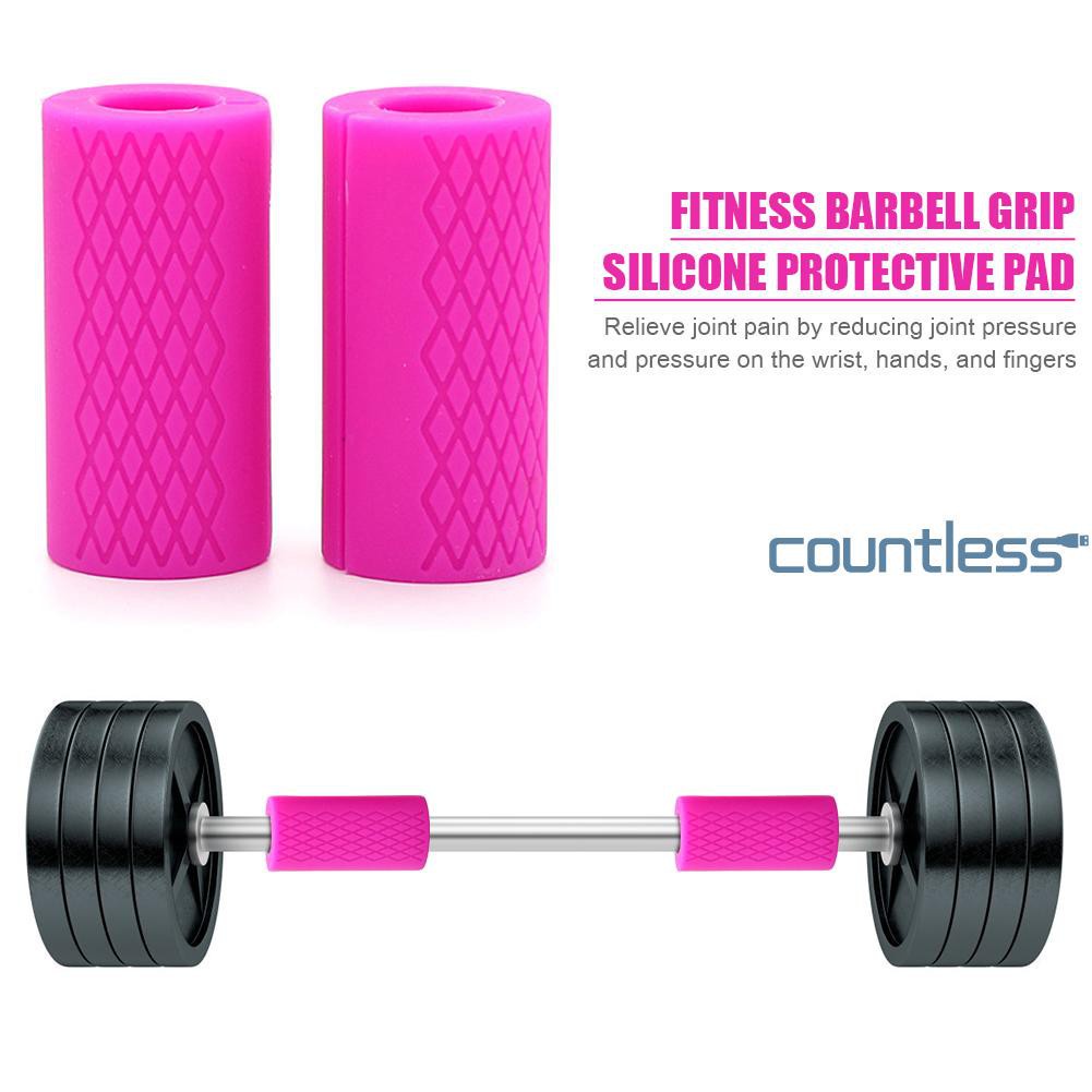 Purpose Premium 【】Dumbbell Fat Barbell Grips Bar Handle Weightlifting Support Silicone Protect PadCOU Quality - Image 4