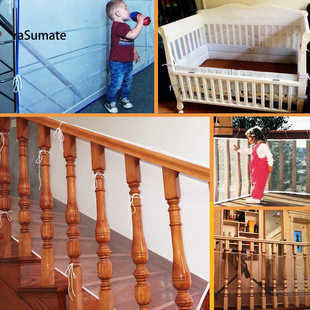 Reliable Durable RM Baby Kids Safety Net Thickened Fence Mesh Home Balcony Stairs Rail Protection Premium Essential - Image 5