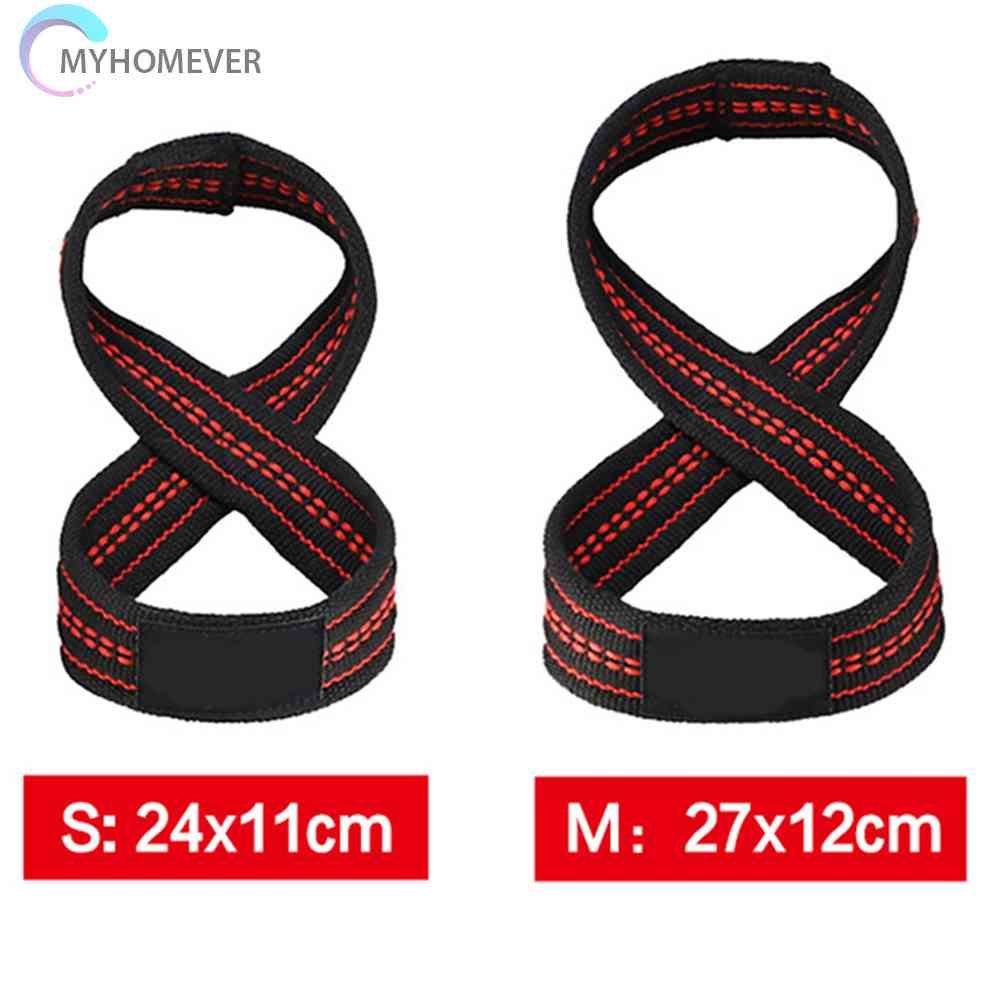 Travel Daily Figure 8 Deadlift Power Belt Anti Slip Fitness Gym Weight Lifting Wrist Straps Portable Casual - Image 5