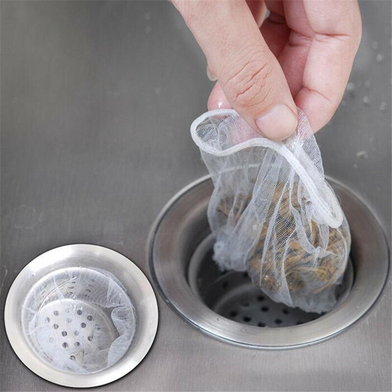 Baking Food 100Pcs/Pack Kitchen Sink Pool Fine Mesh Filter Strainer/Bathroom Floor Garbage Drain Anti-Block Leak Net ... - Image 5