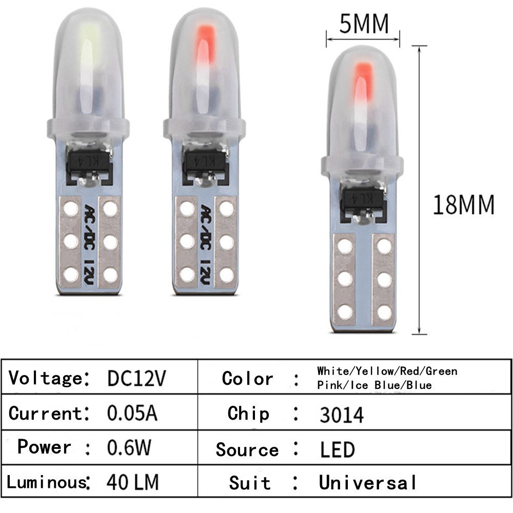 Must Purpose <INT2>T5 LED Auto Dashboard Light Wedge Instrument Lamp Indicator Signal Bulbs High Ligh Reliable Quality - Image 2