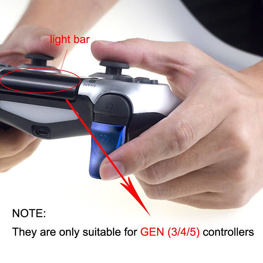 Have Reliable L2 R2 Buttons Trigger Extenders Gamepad Pad SonyPlayStation Dualshock 4 PS4 Slim Pro Game Controller Multi - Image 5