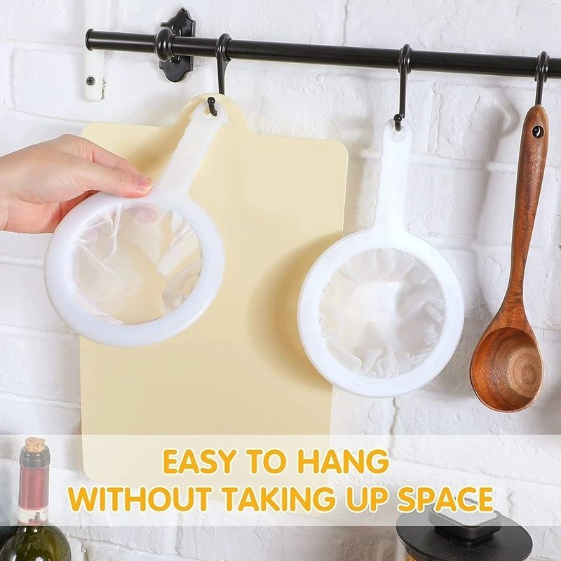 Prep Baking 100/200/400 Mesh Super Fine Nylon Tea Coffee Oil Yogurt Filter/ Kitchen Food Strainer Cheese Making Cooking - Image 2