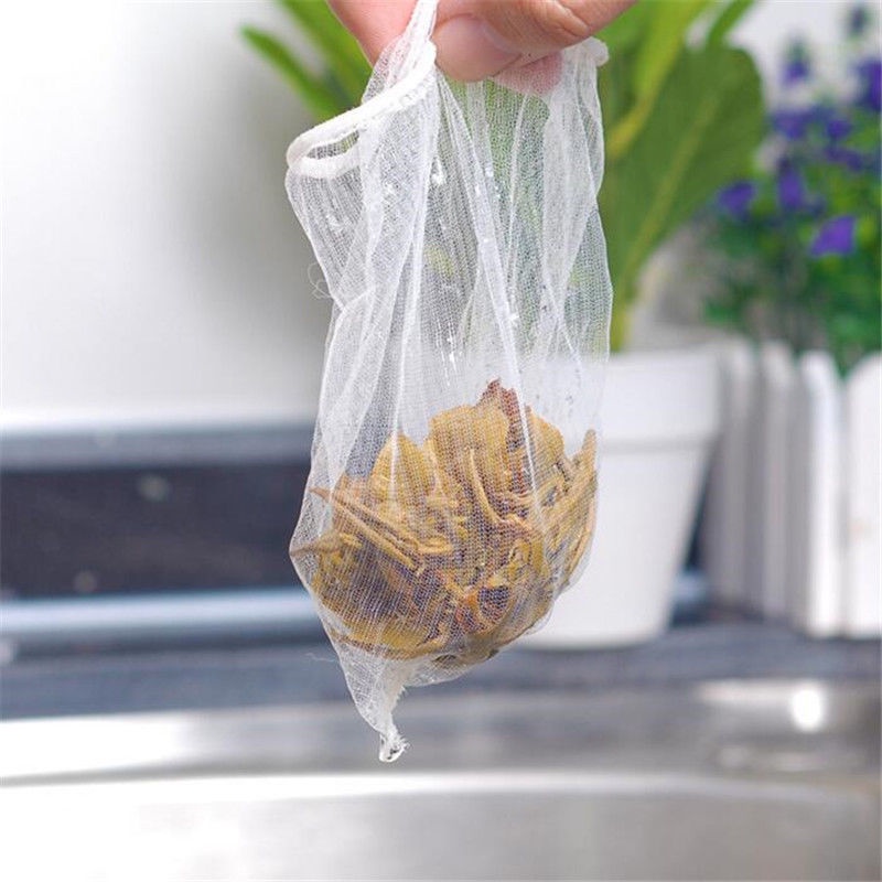 Food Chef 100 Pcs/Pack Kitchen Anti-clogging Sink Filter/ Portable Waste Strainer Screen/ Bathroom Shower Garbage Filter - Image 3