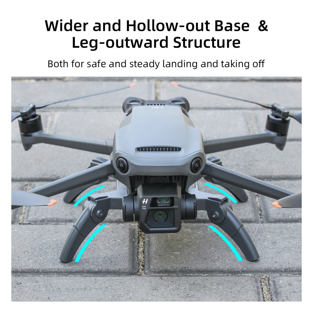Must Essential 【Delivery Today】Landing Gear Leg Foldable Extended Kit DJI Mini 3 Pro Accessories Mavic 3/MAVIC Mi... - Image 4
