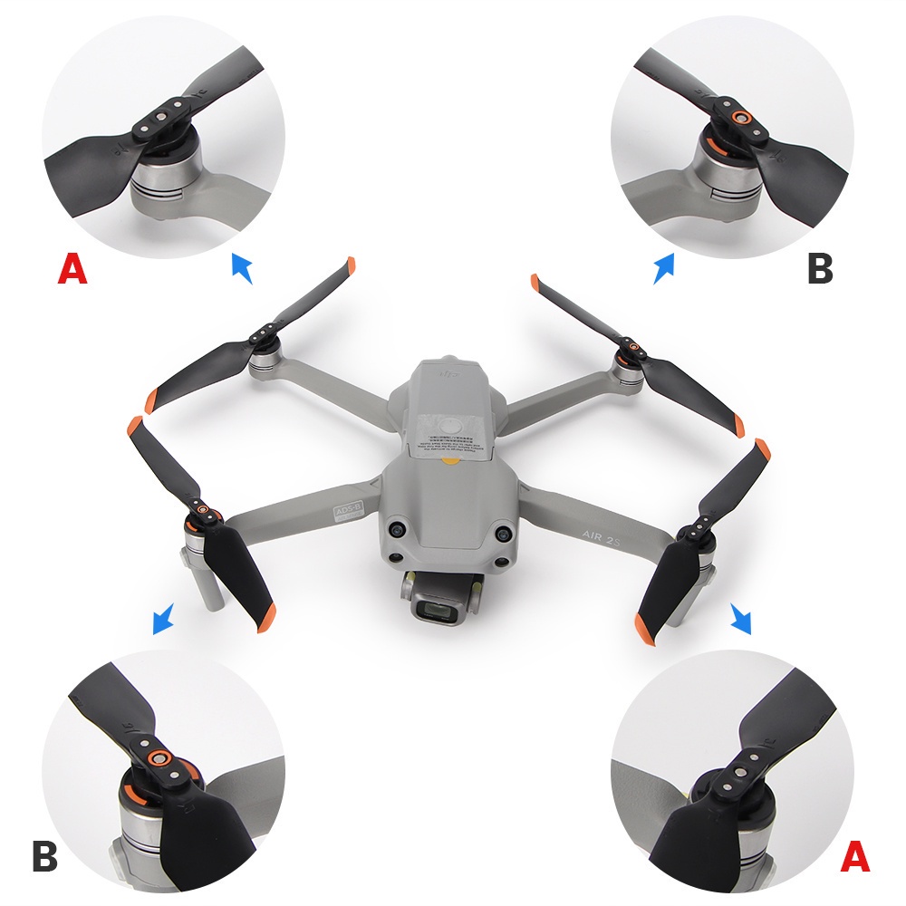Essential Purpose 4pcs Propellers DJI Mavic Air 2/Air 2S Low-Noise Props Blade 7238 Foldable Quick Release Propeller ... - Image 3