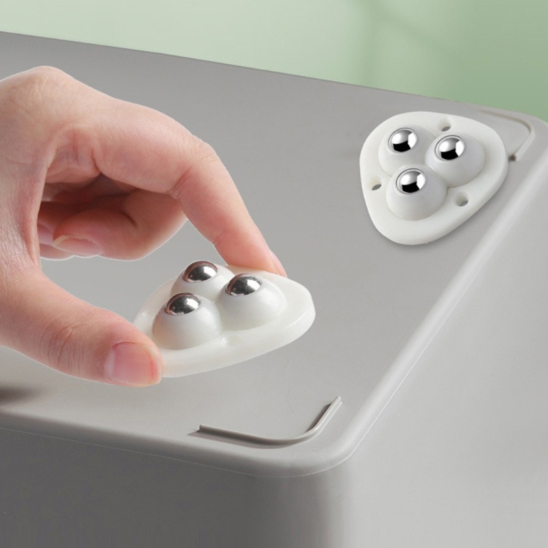 Versatile Premium BT 4 Pcs Rotatable Caster Self Adhesive Universal Mini Swivel Wheel Essential - Image 5