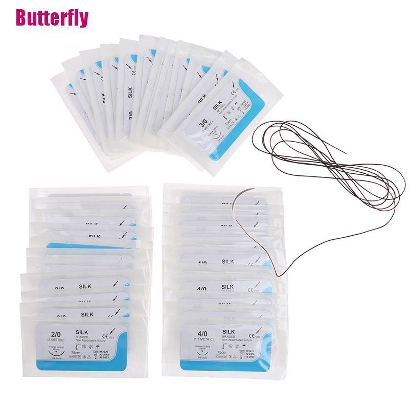 Quality Premium Butterfly~~12Pcs Surgical Silk Thread Suture Practice Kit - Image 3