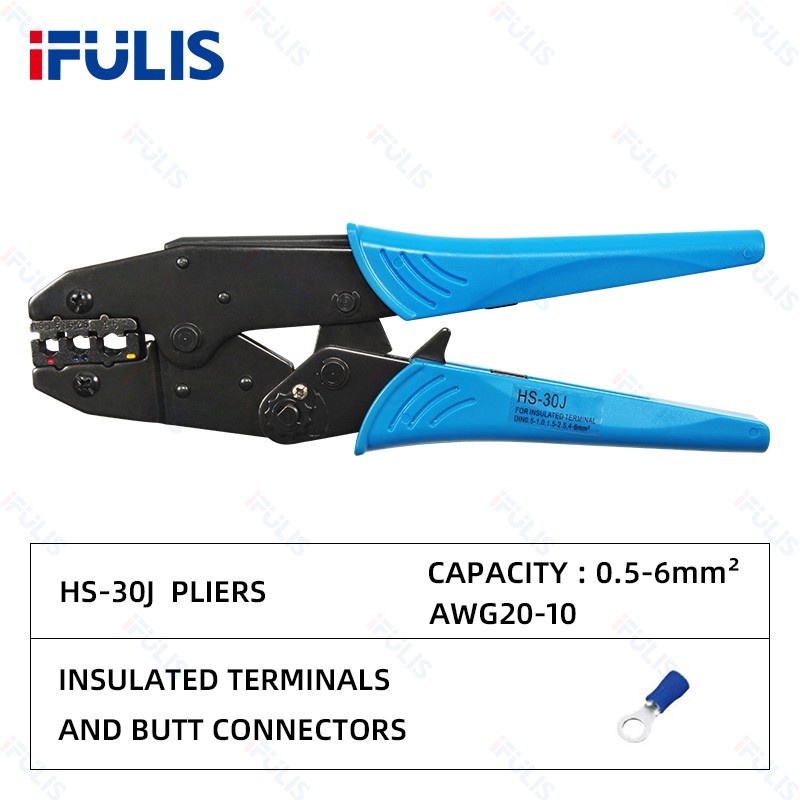 Heavy Duty HS-30J Ratchet Terminal Crimping Tool Pliers Crimpador Crimper large Crimp Hand - Image 2