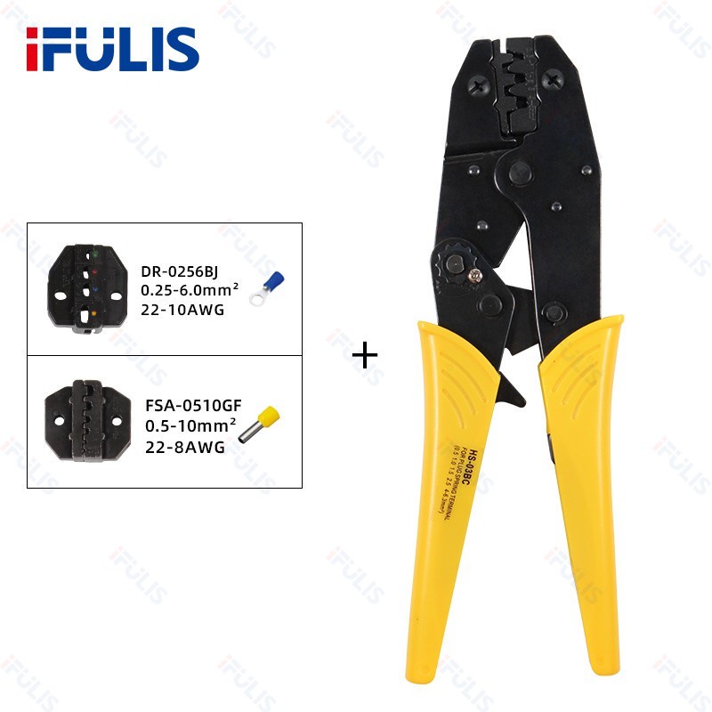 Heavy DIY HS-03BC Crimping pliers jaws kit package plug tube insuated non-insulated cap terminals clamp tools Hardware - Image 4