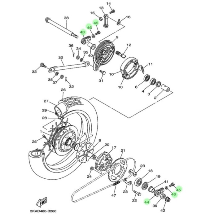 Versatile Must Rx KING,RXK,RXS,RXS,RX Special,YT115 YAMAHA YGP 90101-08813/3M5-F5388-00/3M5-F5389-00 Reliable Have - Image 2