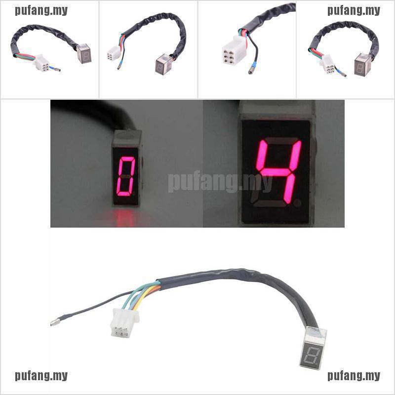 Durable Premium LED Universal Digital Gear Indicator Motorcycle Display Shift Lever Se - Image 5