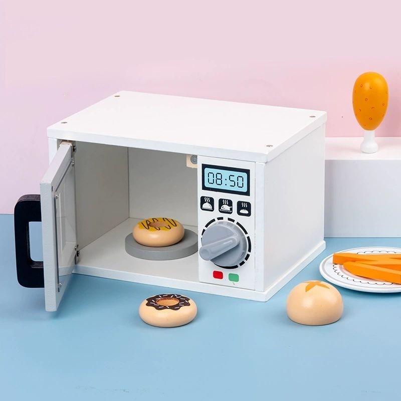 Durable Premium Wooden Oven Pretend Toys Have Must - Image 2