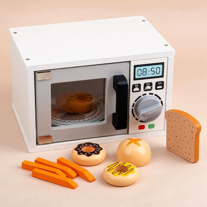Durable Premium Wooden Oven Pretend Toys Have Must - Image 3