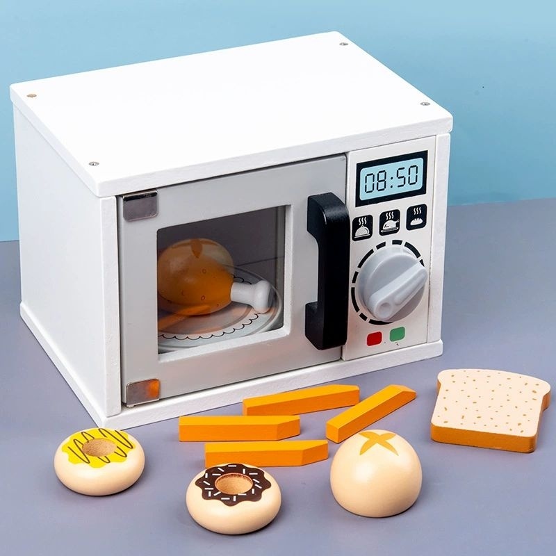 Durable Premium Wooden Oven Pretend Toys Have Must - Image 4