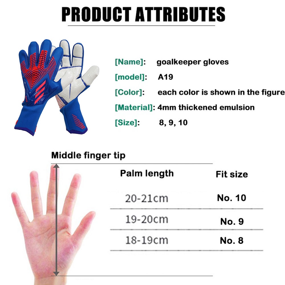 Quality Reliable Soccer Gloves Latex Finger Protection Football Predator Edge GL PRO Goalkeeper Durable Essential - Image 5