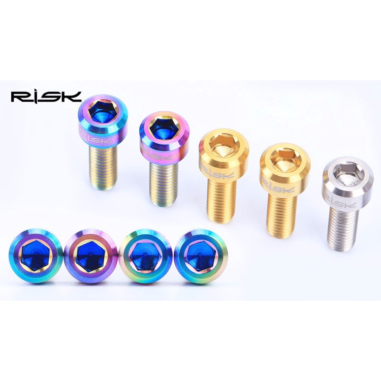 Durable Quality 6PCS M5*16mm Titanium Stem Bolts Bike MTB Bicycle Seatpost Clamp Screws Fixed Have Multi - Image 4