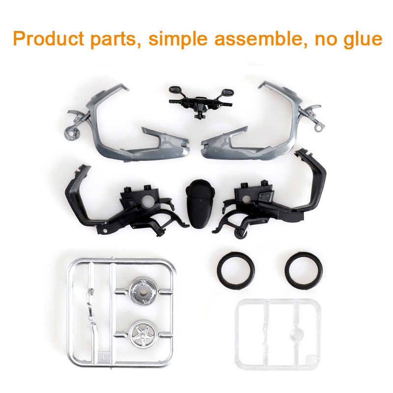 Essential Premium 6Pcs Mini Motorcycle Model 1/24 Plastic Classic Electric Motorbike Models 4D Assembled Toy Collecti... - Image 2