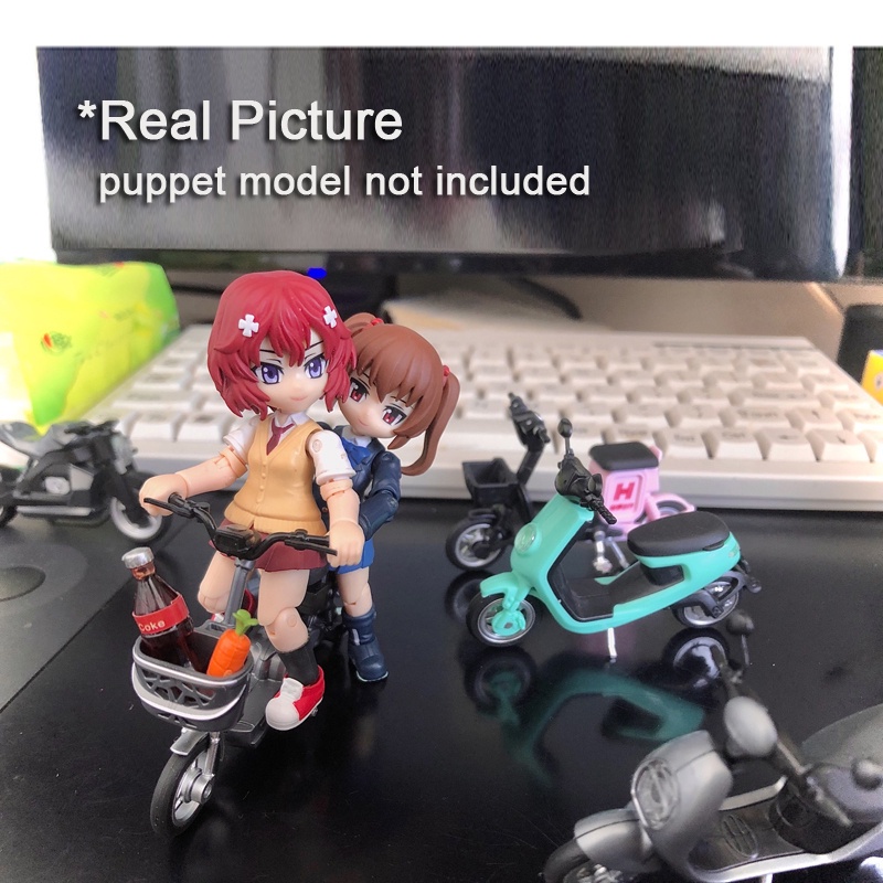 Essential Premium 6Pcs Mini Motorcycle Model 1/24 Plastic Classic Electric Motorbike Models 4D Assembled Toy Collecti... - Image 3