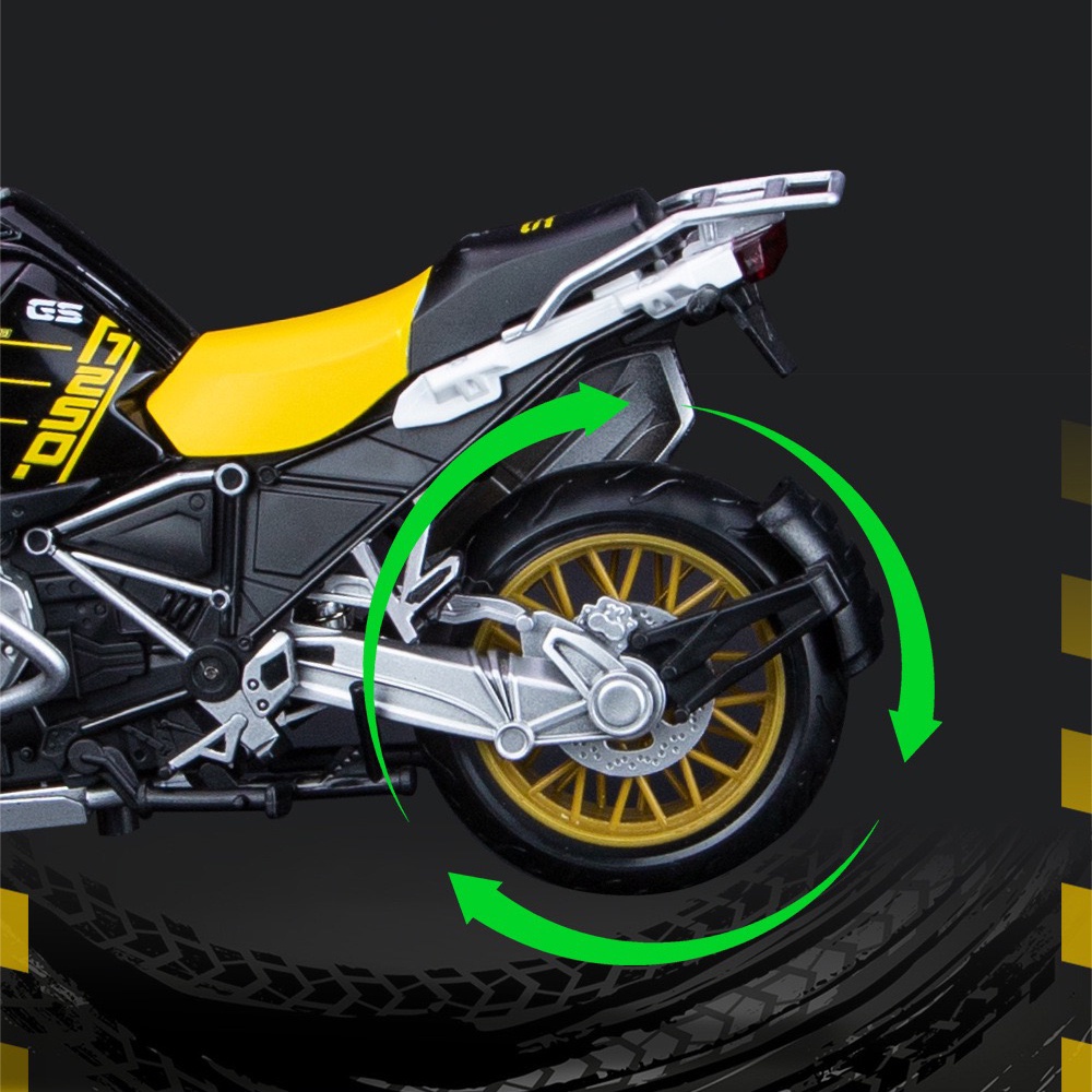 Have Multi 【RUM】1:12 Scale BMW R1250 GS Alloy Motorcycle Model Light & Sound Effect Diecast Car Toys Boys Birthda... - Image 4