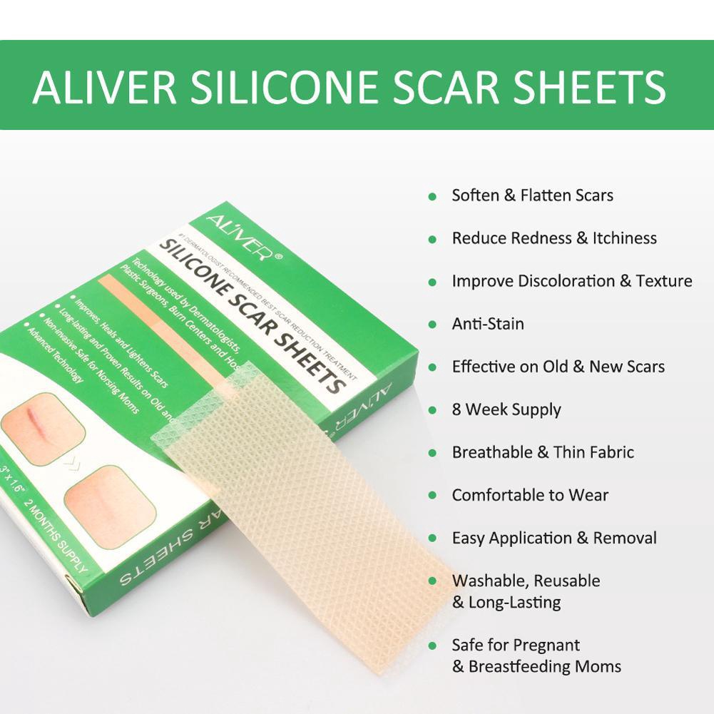 Must Reliable ALIVER Scar Sheets Medical Silicone Gel Strips Patch Tape Sheet Treatm - Image 3