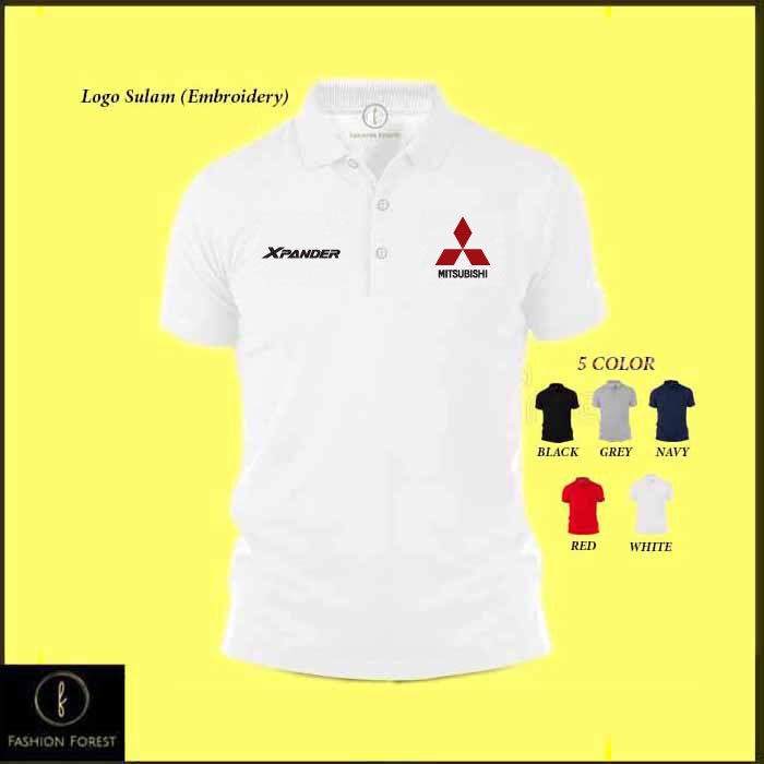 Purpose Durable Polo T Shirt Mitsubishi Xpander SUV MIVEC Engine Family Wagon Design Baju Sulam Cotton Fashion Embroi... - Image 2