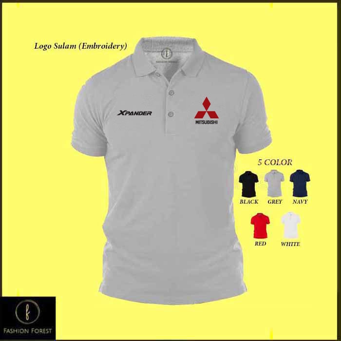 Purpose Durable Polo T Shirt Mitsubishi Xpander SUV MIVEC Engine Family Wagon Design Baju Sulam Cotton Fashion Embroi... - Image 5