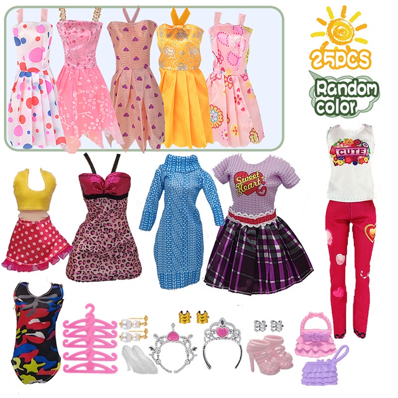 Must Premium 1set Doll Clothes Set Fashion Daily Outfit Party Dress Uniform Series 30cm - Image 4