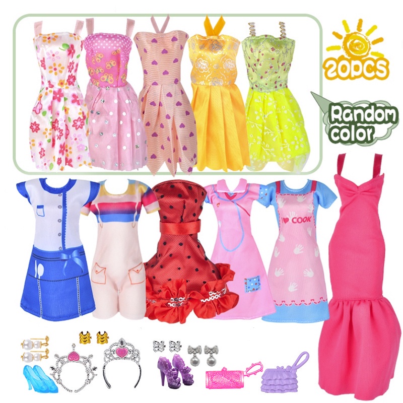 Must Premium 1set Doll Clothes Set Fashion Daily Outfit Party Dress Uniform Series 30cm - Image 5