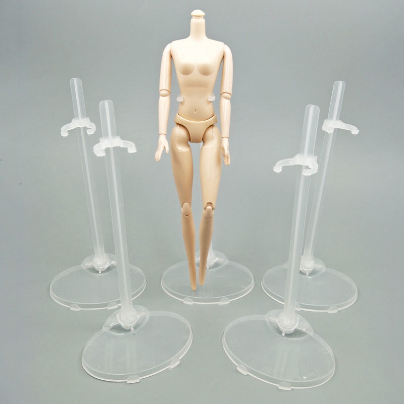 Must Versatile 10pcs/lot Transparent Color Dolls Toy Stand Support Model Holder Barbie Doll Purpose Durable - Image 3