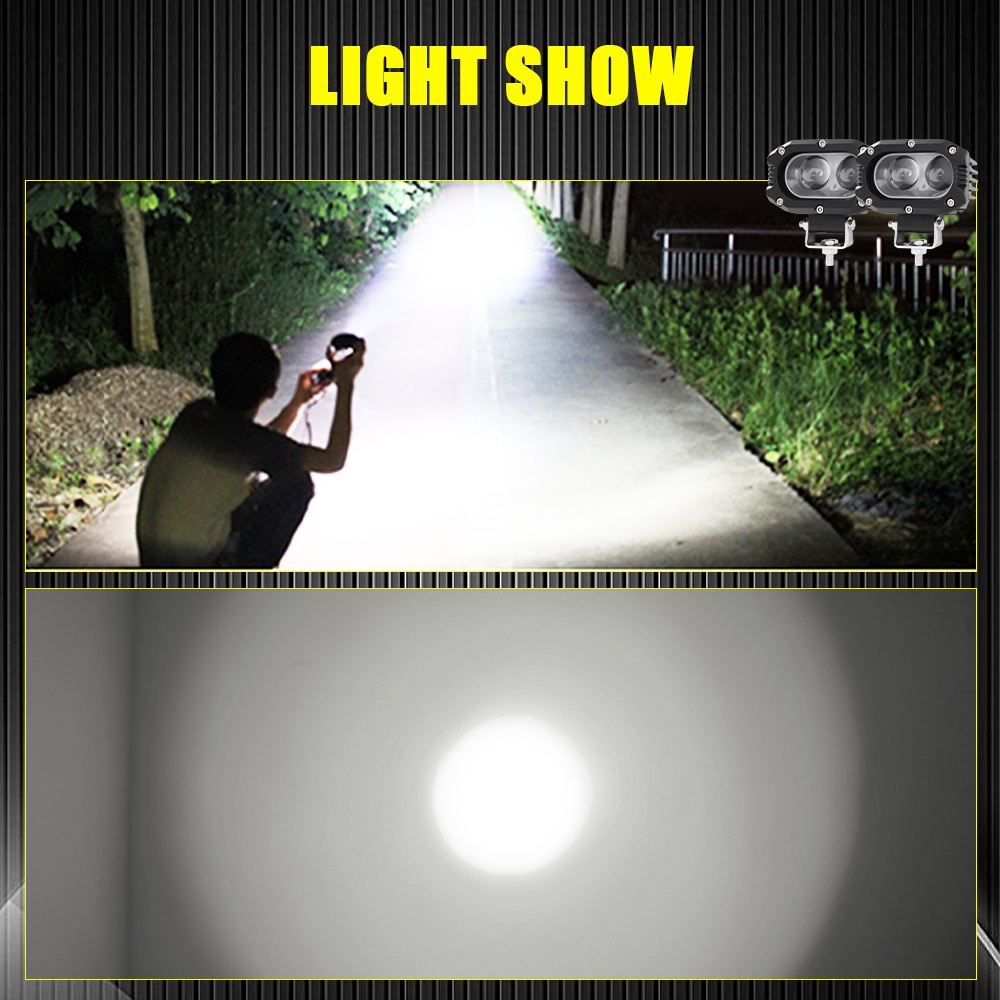 Quality Multi DVISUV Motorcycle Lights Led Work Light Spot Headlights Car 4x4 Offroad Truck SUV AVT 12V 24V Headlamp - Image 2