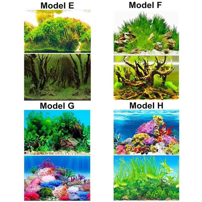 Quality Essential PVC Double Side Fish Tank Wall Poster Decoration 3D Aquarium Background Decor Ocean Painting Sticke... - Image 4