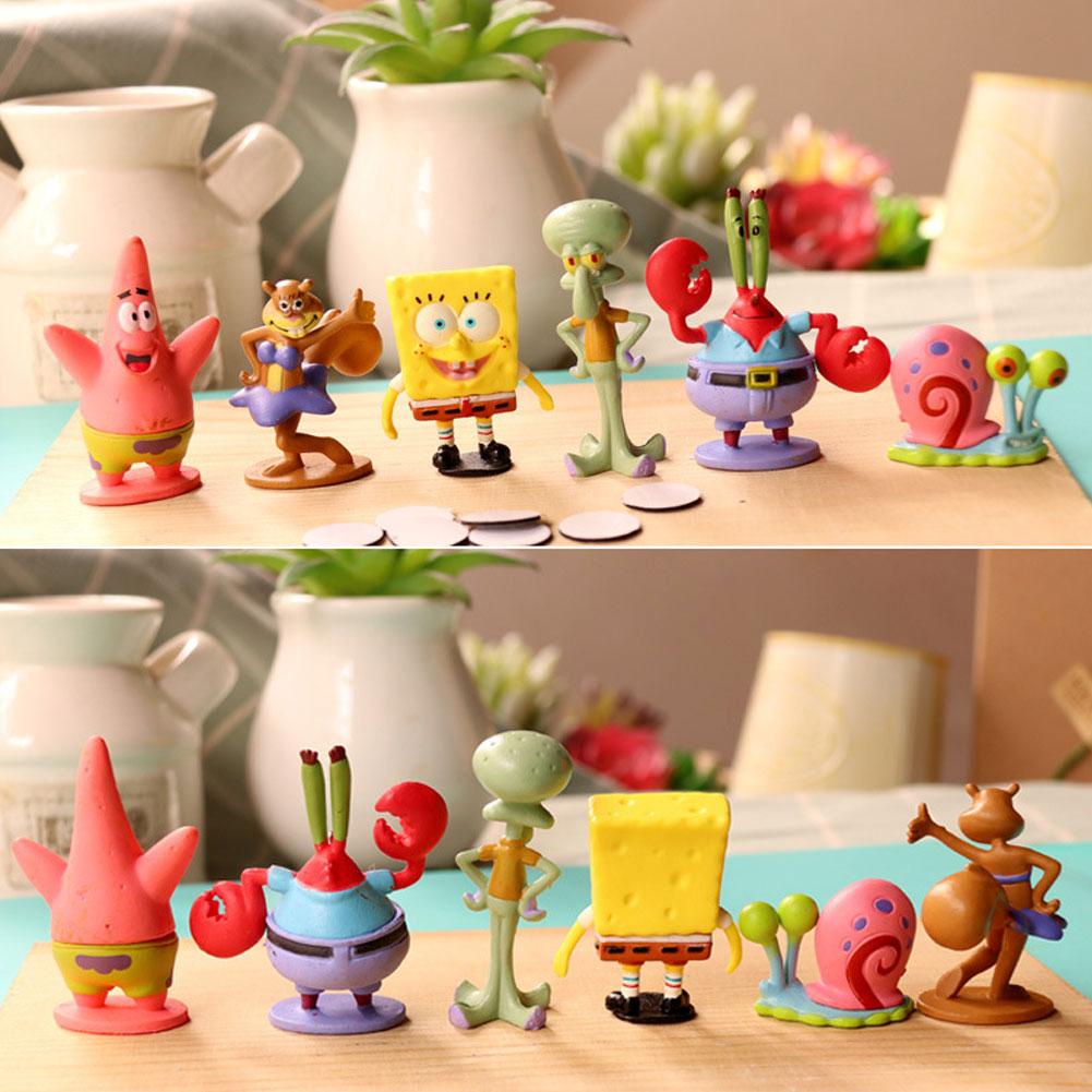 Reliable Multi CG Mini Aquarium Simulation Decoration SpongeBob Pine House Squidward Easter Island Fish Tank Cartoon ... - Image 2