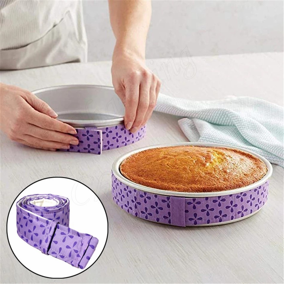 Food Meal Cake Pan Strips Bake Belt Even Moist Level Baking Tool Protect Banding Cloth Kitchen Gadgets Bakeware Prep - Image 2