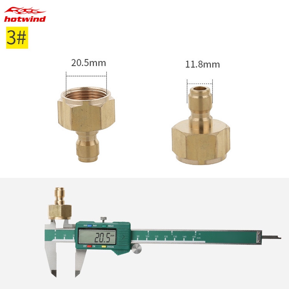 Purpose Versatile HW 1/4" Quick Connect Coupler Adapter-Car Clean Washing Pressure Washer Connector 1#~19# - Image 2