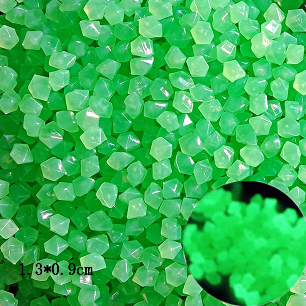 Purpose Durable 50/100/200Pcs Garden Decoration Pebbles Luminous Stone Glow Dark Decorative Outdoor Fish Tank Aquariu... - Image 2